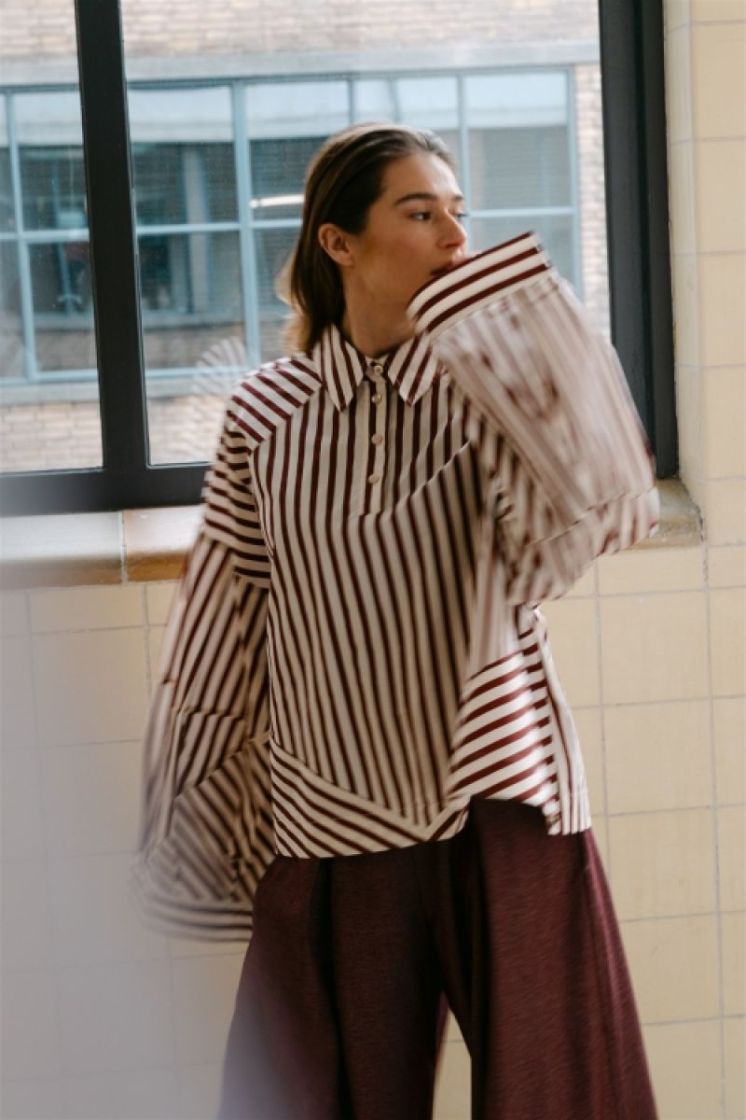  BURGUNDY SRIPE